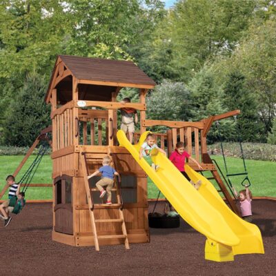 Olympian Outlook XL 3 | Parque de Madera con Doble Altura y Neumático