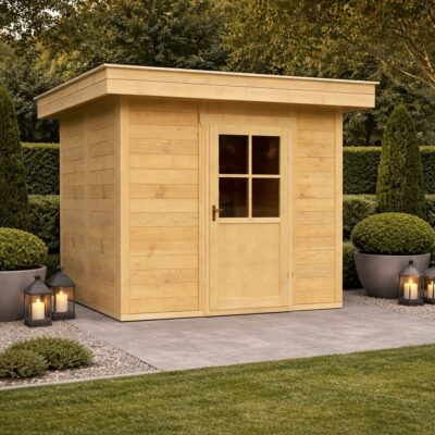 Caseta de Madera Bruma Natural 2,24x2,24 m