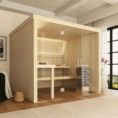 Sauna MIA Glasfront