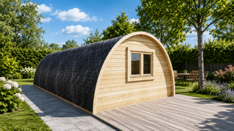 Glamping de lujo de madera