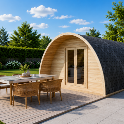 Glamping de lujo de madera