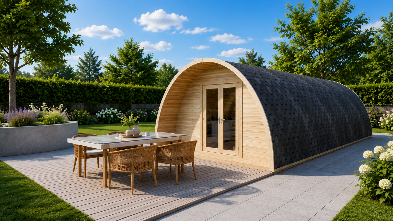 Glamping de lujo de madera
