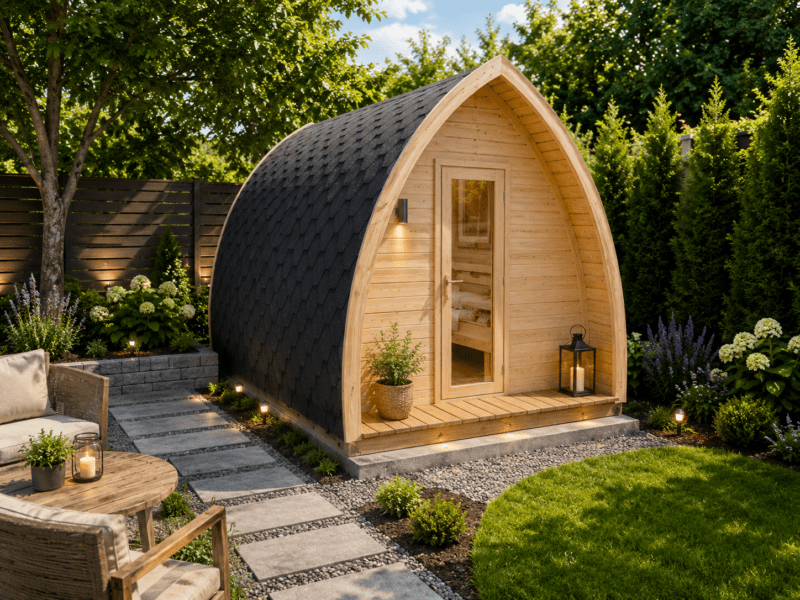 Sauna cabaña glmping
