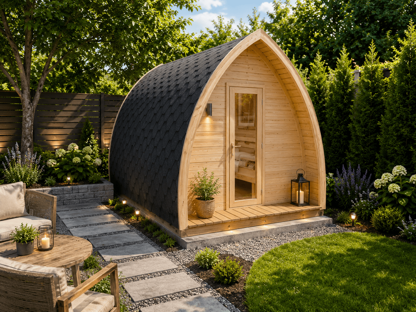 Sauna cabaña glmping