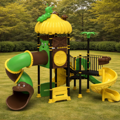 Parque Infantil Selva PSI-11 | Tobogán Espiral y Túnel | EN 1176