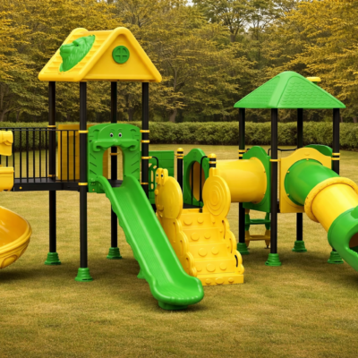 Parque Infantil Selva PSI-08 | 3 Toboganes y Muro de Escalar | EN 1176