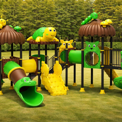 Parque Infantil Selva PSI-12 | 3 Torres y Tobogán Espiral | EN 1176