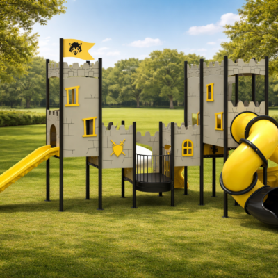 Mega Parque Castillo PSIN-12 | Tobogán Espiral y 30 Usuarios | EN 1176