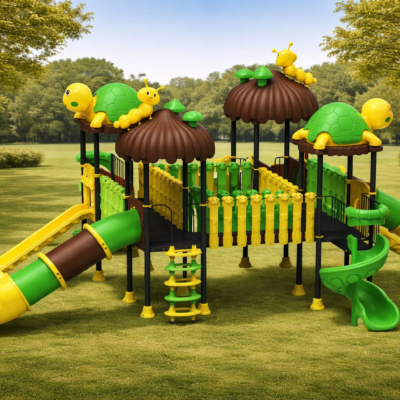 Mega Parque Tortugas PSI-15 | 4 Toboganes y 30 Usuarios | EN 1176