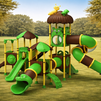 Parque Infantil Selva PSI-26 | Tobogán Serpiente y 3 Salidas | EN 1176