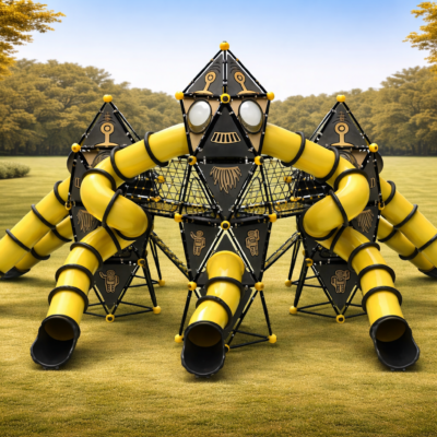 Parque Infantil Espacial PSIN-02 | 12m de Aventura y Escalada | Profesional