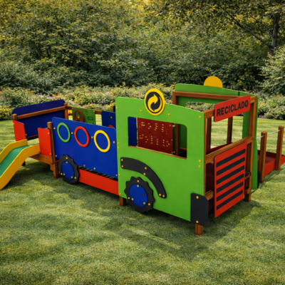 Camión de Reciclaje Inclusivo | Parque Adaptado Silla de Ruedas | AISI 304