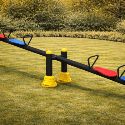 Sube y Baja Doble PSA-03 | Capacidad 4 Niños | Con Resortes | Profesional