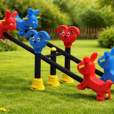 Sube y Baja Cuádruple PSA-05 Animalitos | 4 Niños | Profesional