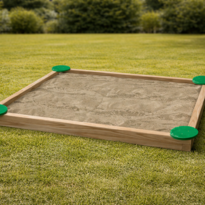 Arenero de Madera para Exterior MSA-30 | Cuadrado | Madera Tratada