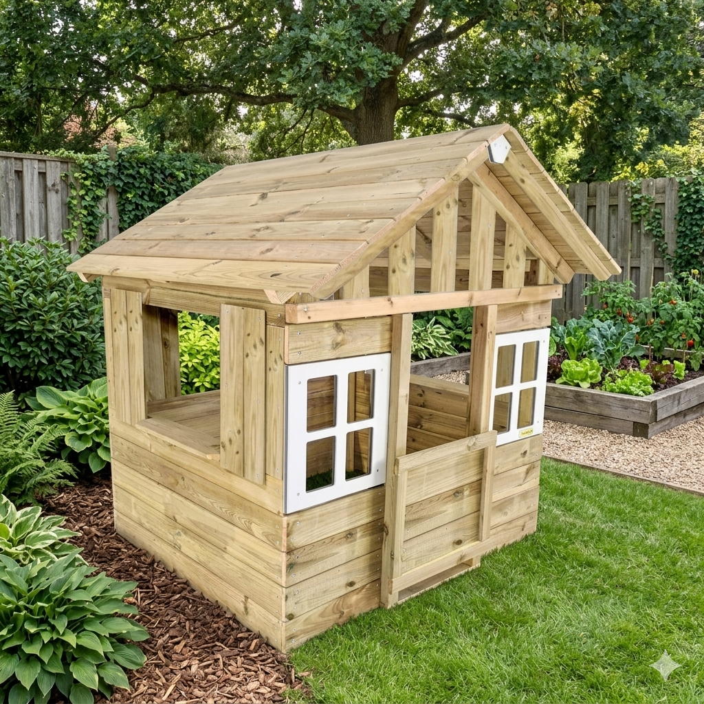 Casita de Madera Forest Lodge | Casita Infantil de Jardín tipo Chalet