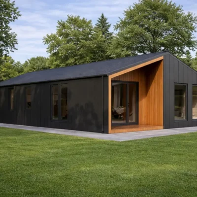 Casa híbrida Tipo A l 4 hab l 7,5x14m l 105m² l 189mm