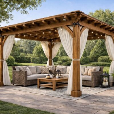 Pérgolas de Madera a Medida para Jardín y Terrazas | Kora Habitat
