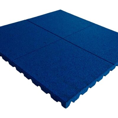 Losa de Caucho 100x100xcm Azul | Pavimento de Seguridad Infantil