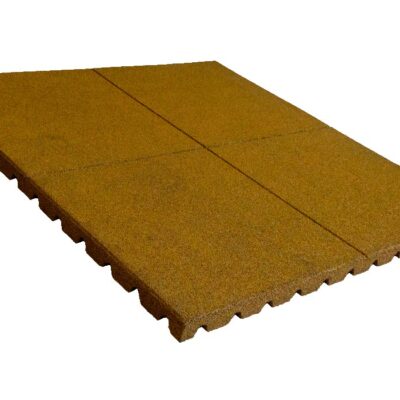 Losa de Caucho 100x100xcm Amarilla | Pavimento de Seguridad Infantil