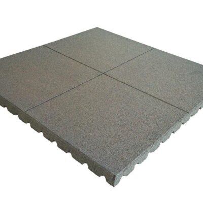 Losa de Caucho 100x100xcm Gris | Pavimento de Seguridad Infantil