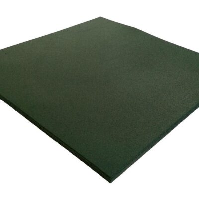 Losa de Caucho GYM 100x100 cm Verde | Suelo Deportivo Profesional