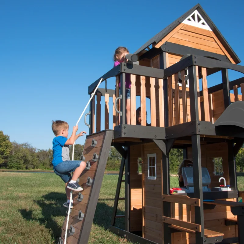 Parque infantil parque infantil de madera canyon creekl 5,2x4,1m l 21,3m²
