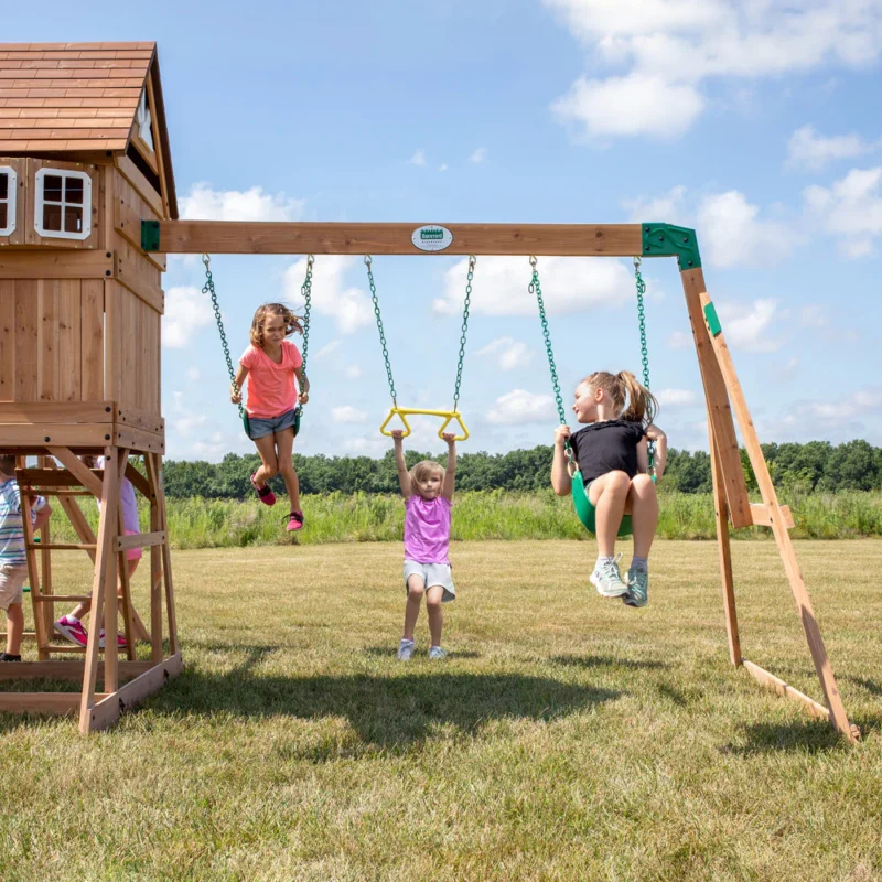 Parque de madera infantil parque infantil de madera montpelier l 4,9x4,3m l 21m²