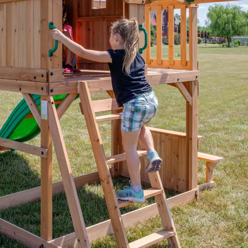 Parque de madera infantil parque infantil de madera montpelier l 4,9x4,3m l 21m²