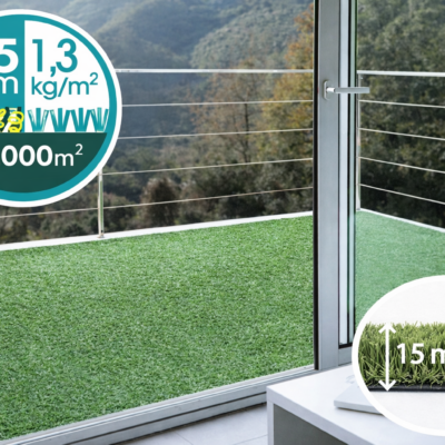 Green Lubeck Pro 15mm | Césped Moqueta para Ferias y Balcones