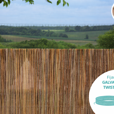 Mimbre Natural Vimet | Cerramiento de Jardín Clásico y Resistente