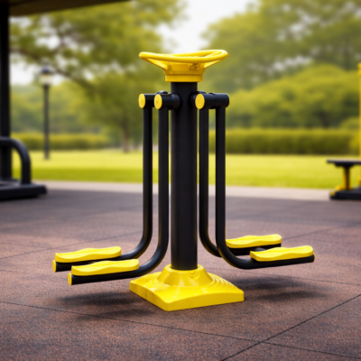 Esquiador Doble Exterior PSF-05 | Máquina de Esquí de Fondo Biosaludable