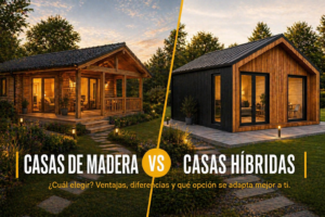 Casas de madera vs casas hibridas
