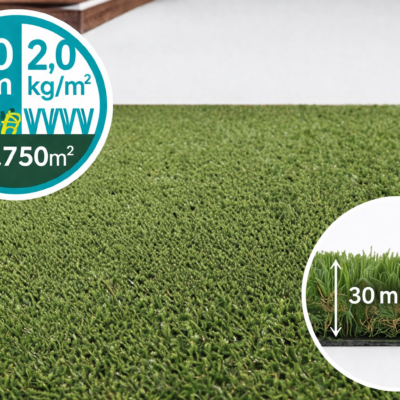 Green Aberdeen 30mm | Césped Artificial Resistente con Nervio