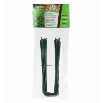 Grapa fijacion acero inox pack 10 uds