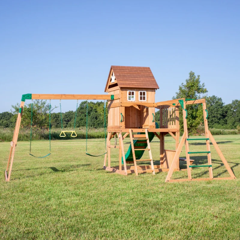 Parque de madera infantil parque infantil de madera montpelier l 4,9x4,3m l 21m²