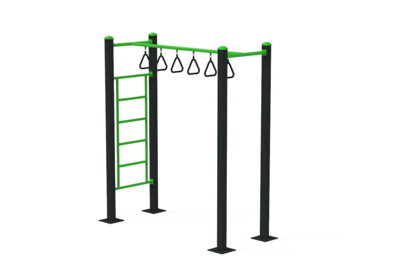 Fitness exterior juego de aros con escalera psf-15 | estación de calistenia fitness exterior