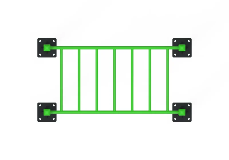 Gimnasio exterior biosaludable escalera horizontal psf-18 | pasamanos de calistenia exterior gimnasio exterior biosaludable