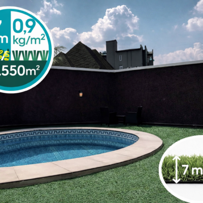 Green Lubeck 7mm | Césped Moqueta Económico para Piscinas y Eventos