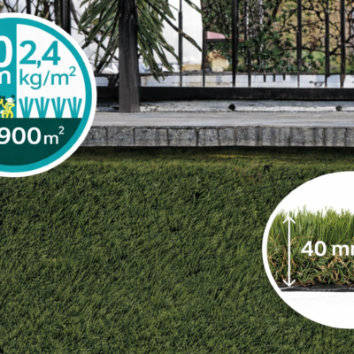 Green Aberdeen 40mm | Césped Artificial con Memoria de Pisada