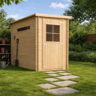 Caseta de Madera Nordic 2.63m² | Suelo Opcional