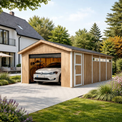 Garaje de Madera Premium 17m²