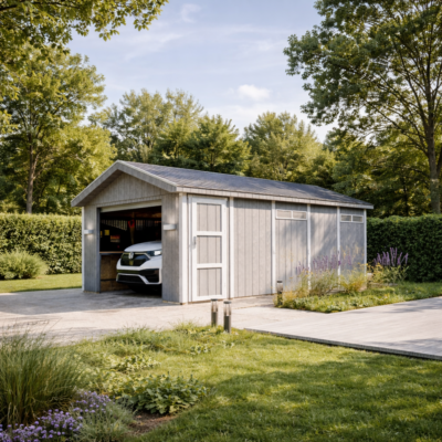 Garaje de Madera XL 17,20m² | LP® SmartSide® Resistente
