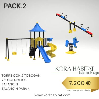 Pack parque infantil pvc