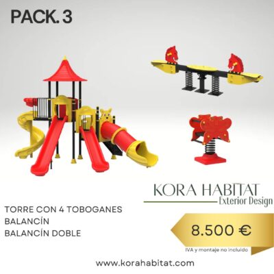 Pack parque infantil pvc