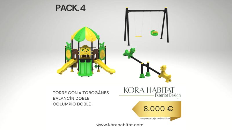 Pack parque infantil pvc