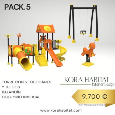 Pack parque infantil pvc