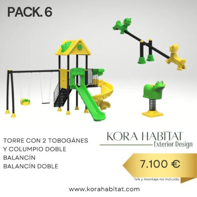 Pack parque infantil pvc