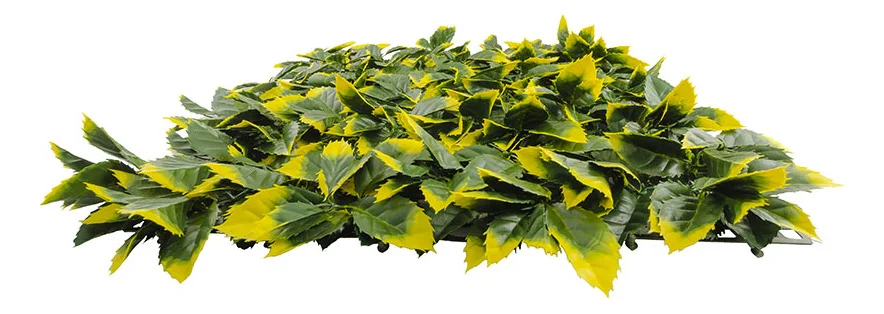 Jardín Vertical Artificial Ignífugo - Modelo Na188002G (Efecto Photinia Certificado) - Kora Habitat Jardín vertical