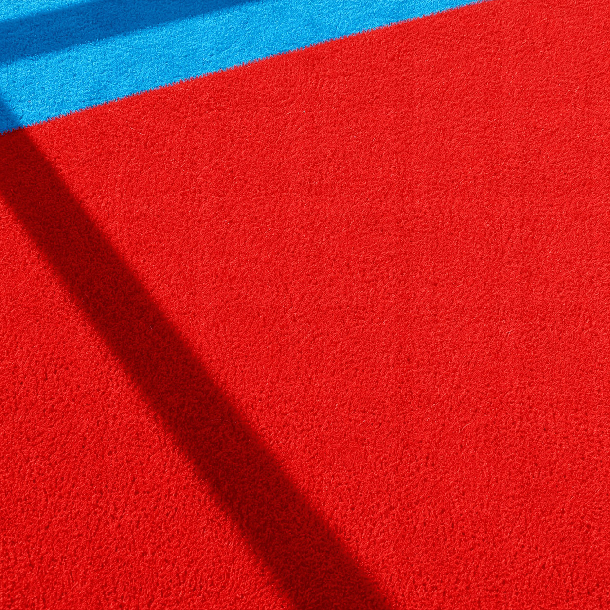 Cesped artificial rojo